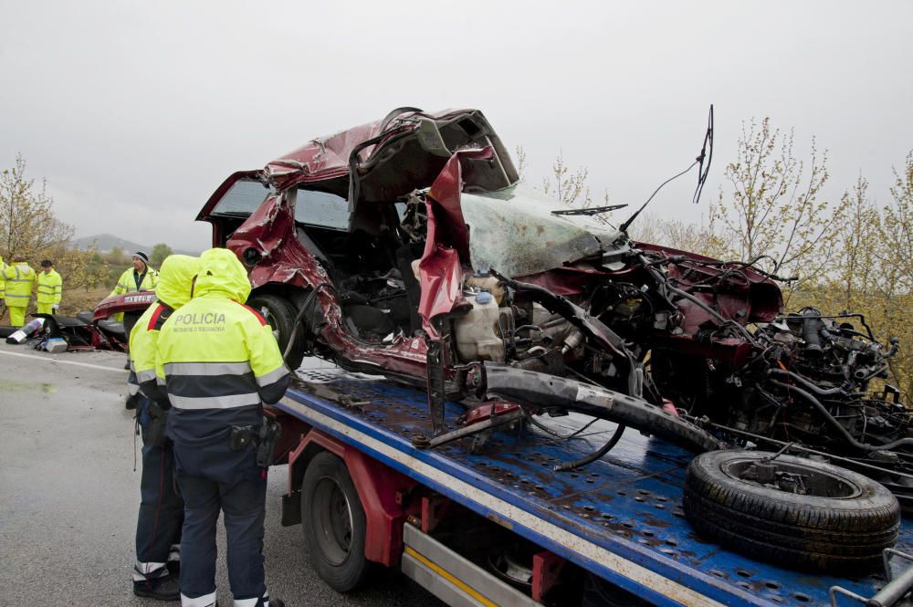 Imágenes del accidente de Girona