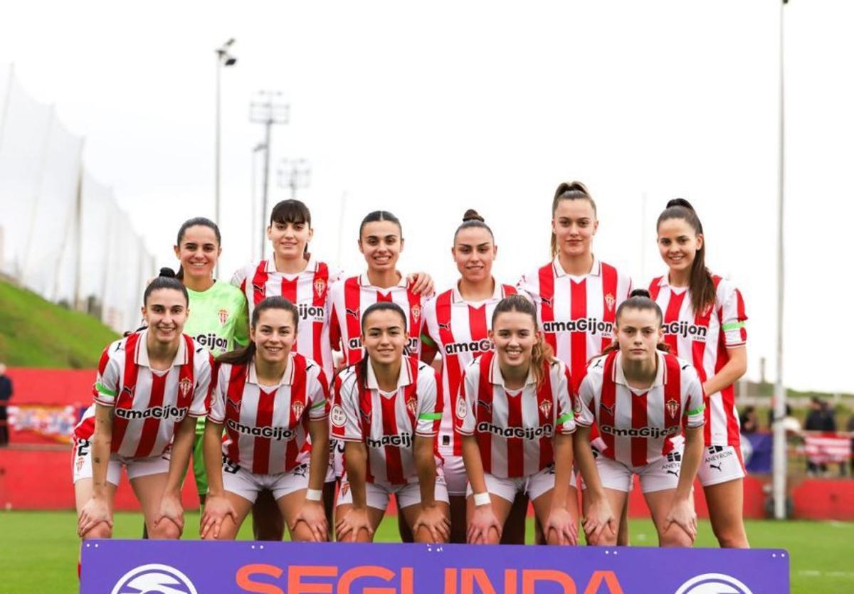 Once titular del Sporting, ayer, en Mareo. | RSG