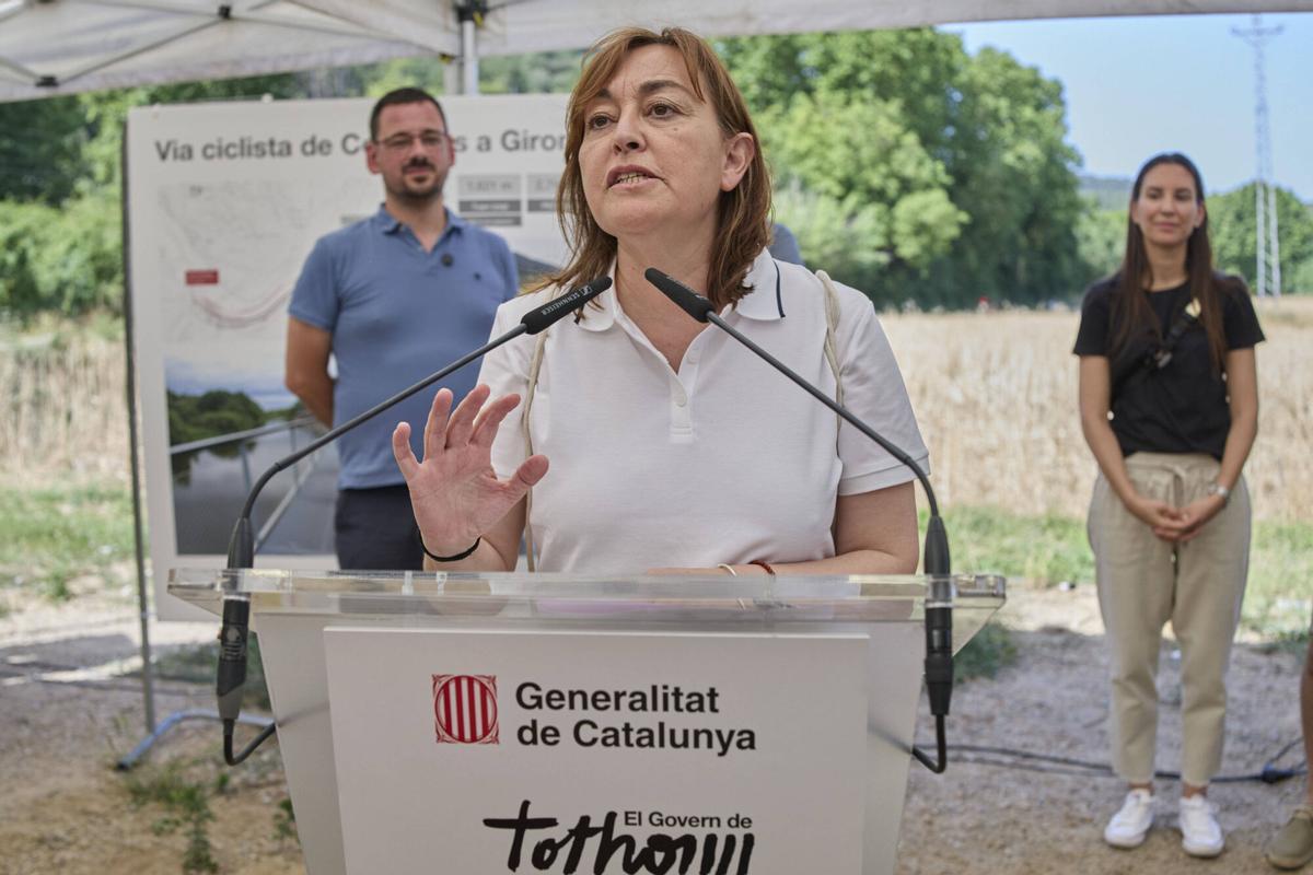 Les imatges de la nova via ciclista Girona - Celrà