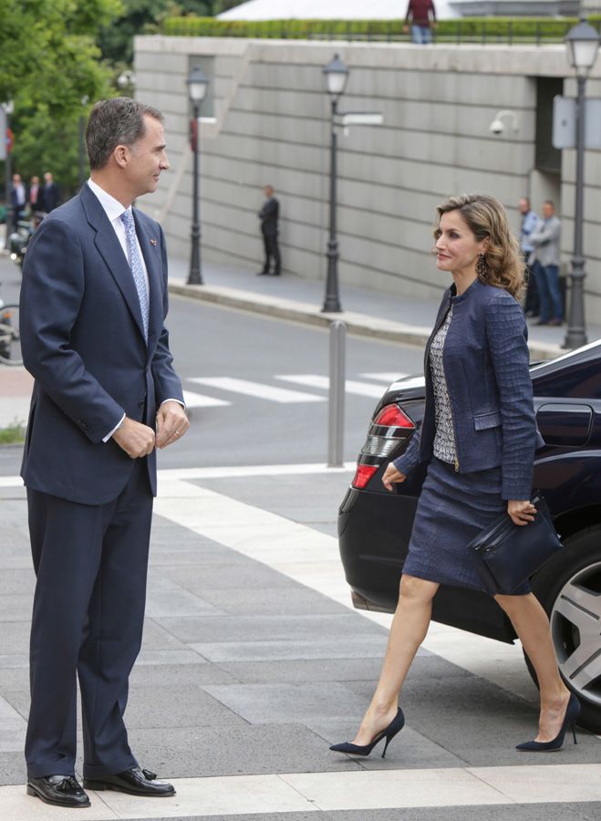 Letizia Ortiz a su llegada al Museo Nacional del Prado