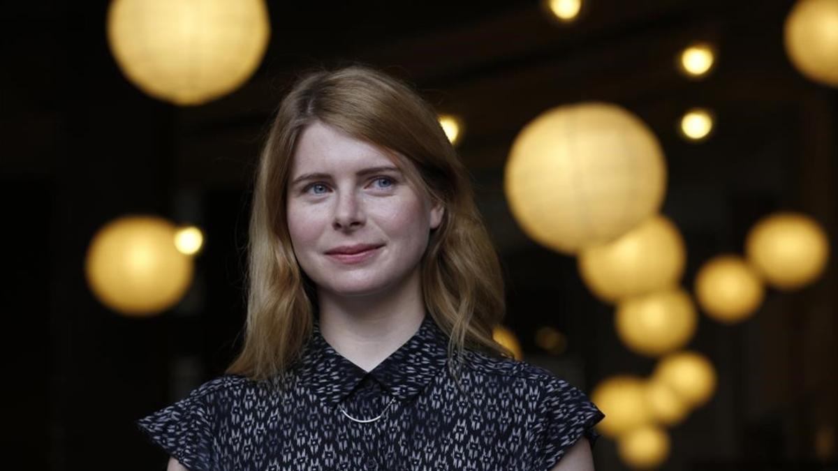 La escritora norteamericana Emma Cline, en su visita a Barcelona.