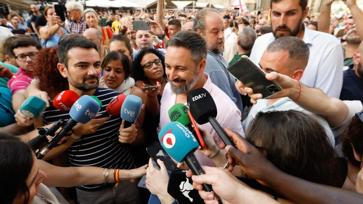 El líder de Vox, Santiago Abascal.