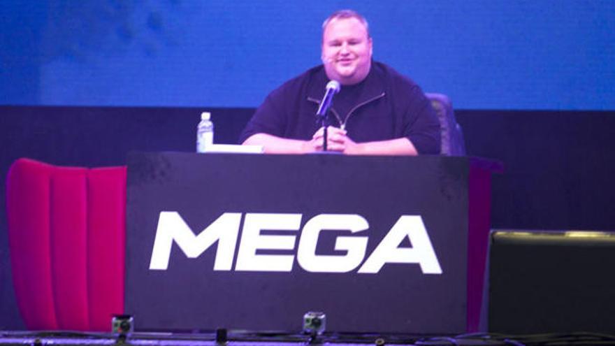 Kim Dotcom, en la presentación de Mega.