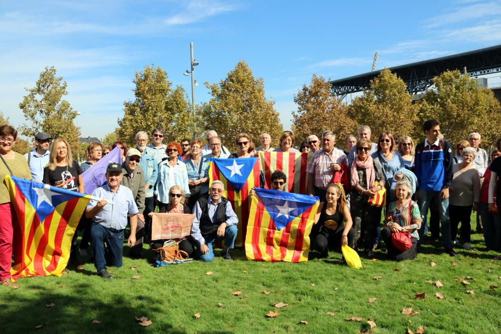 Manifestació a Barcelona per l'alliberament dels Jordis