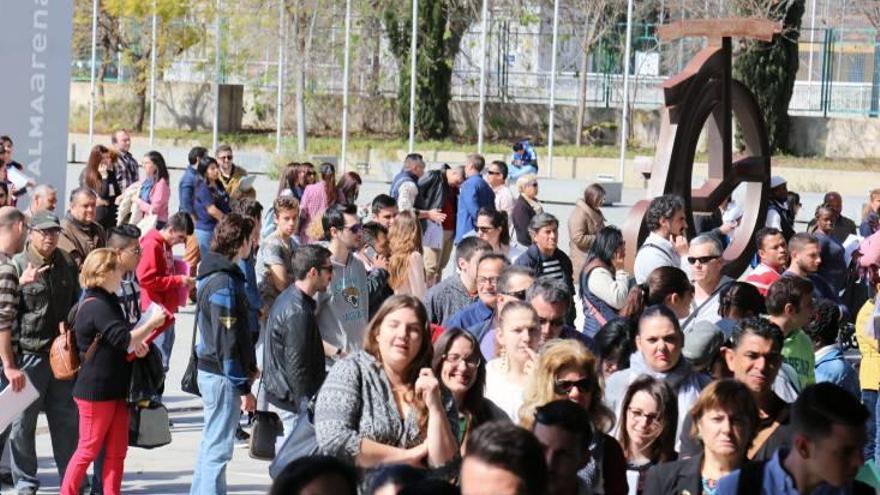 Las colas siguen en el Palma Arena.