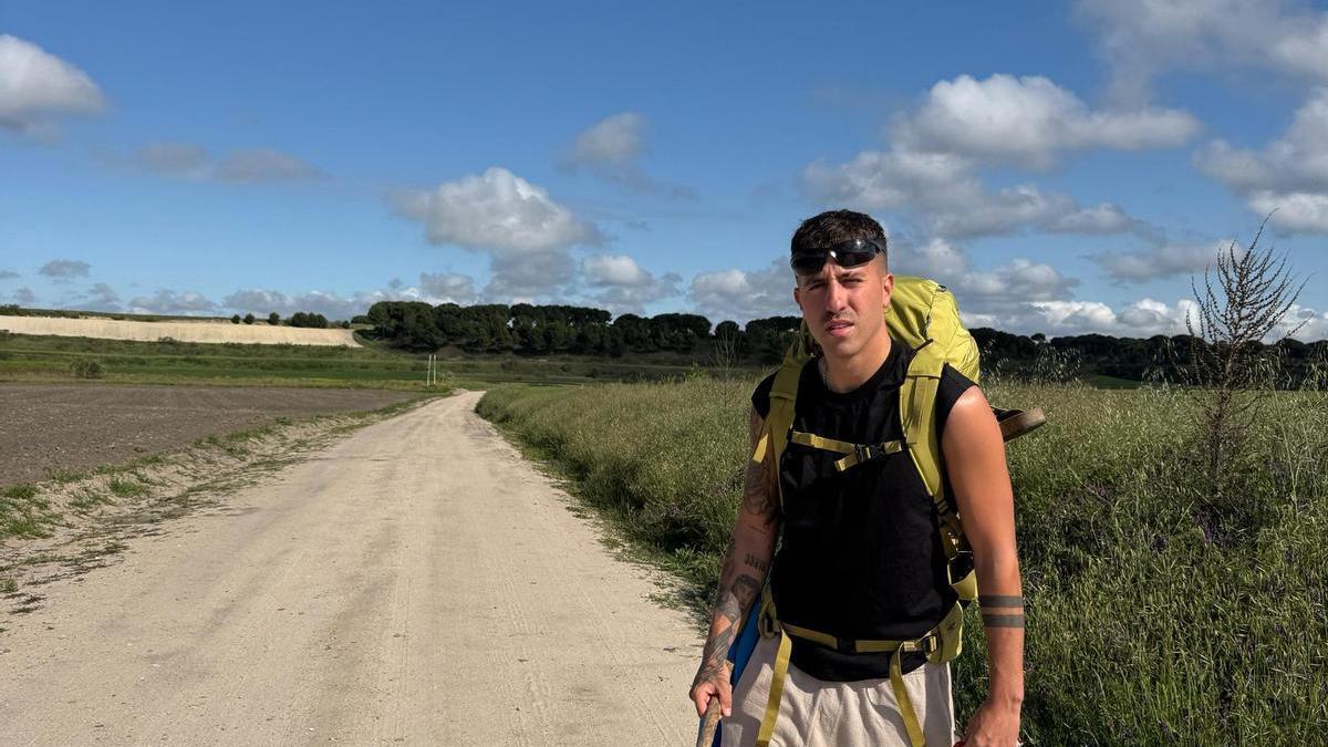 Enol, durante su caminata