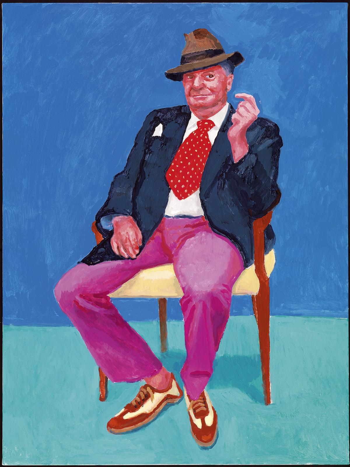 'Barry Humphries, 26-28 March' (2015), de David Hockney. 'Barry Humphries, 26-28 March' (2015), de David Hockney.