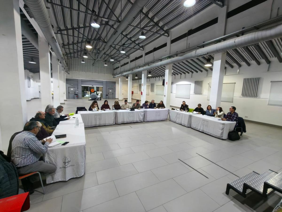Reunión del Observatorio Municipal de la Vivienda el pasado martes en Alcoy
