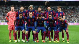 El once del Barça en el clásico en el Bernabéu