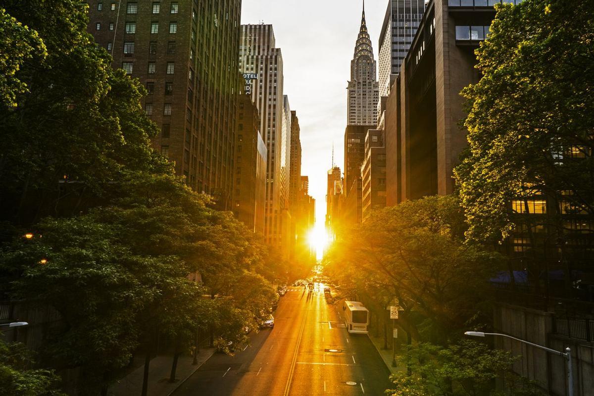 Manhattanhenge, el solsticio en Nueva York