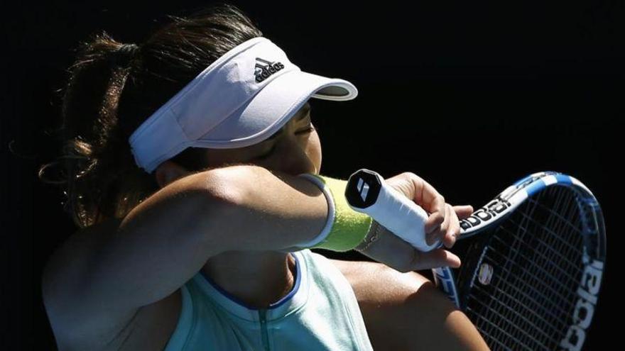 Garbiñe Muguruza, eliminada en cuartos en el Open de Australia