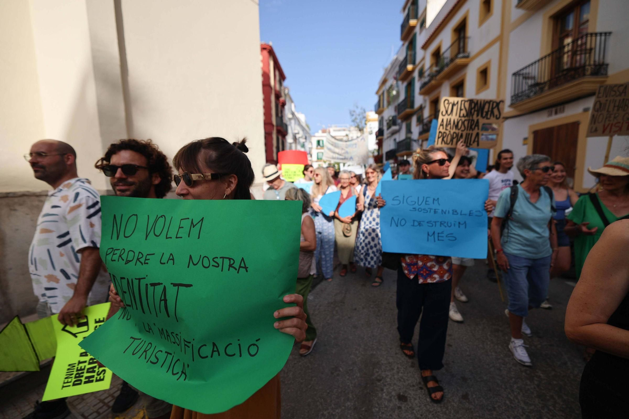 Manifestación contra la masificación turística en Ibiza