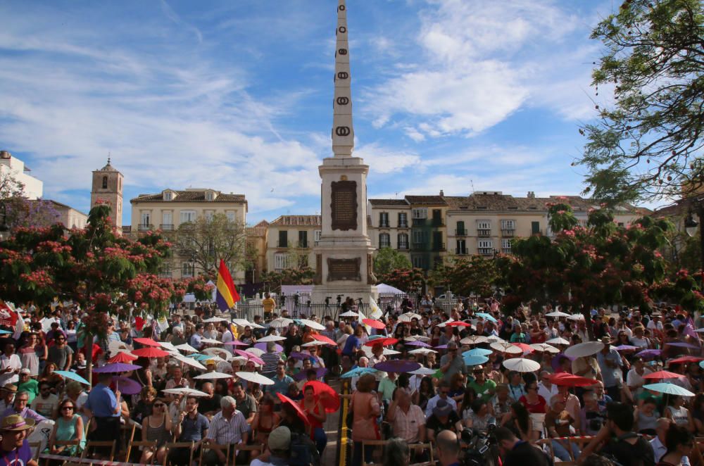 26J: Mitin de Unidos Podemos en la plaza de la Merced