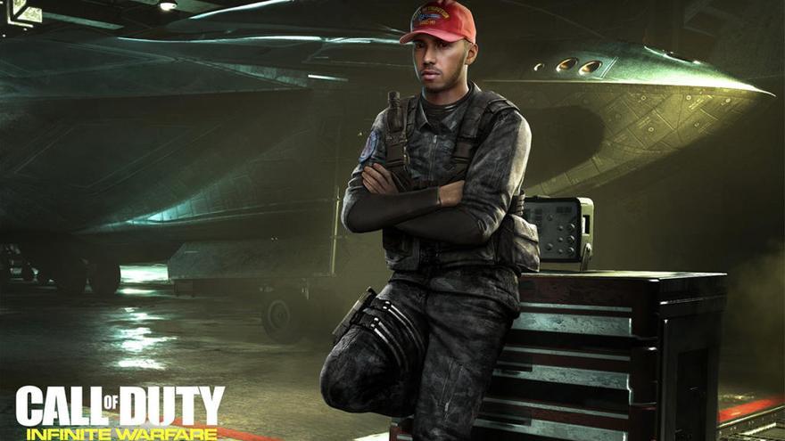 Lewis Hamilton en &#039;Call of Duty: Infinite Warfare&#039;.