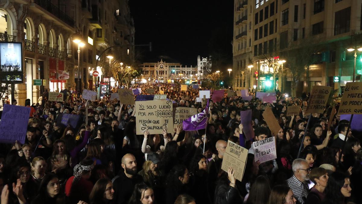 Manifestación 8M en Valéncia