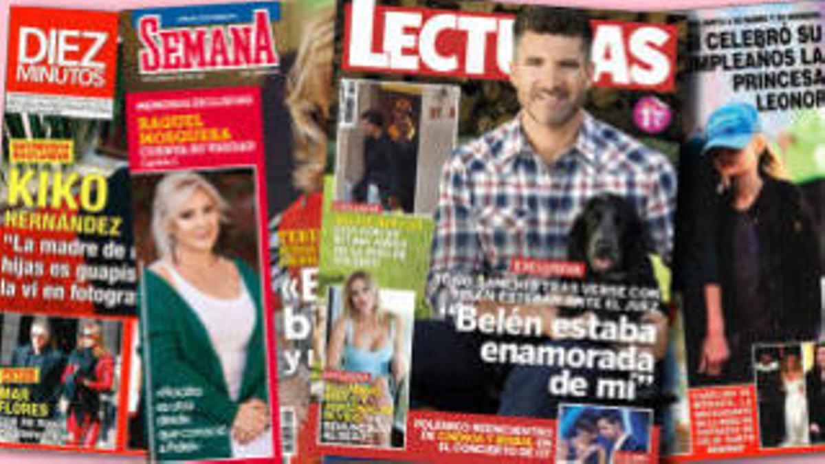 Las portadas de la prensa rosa.