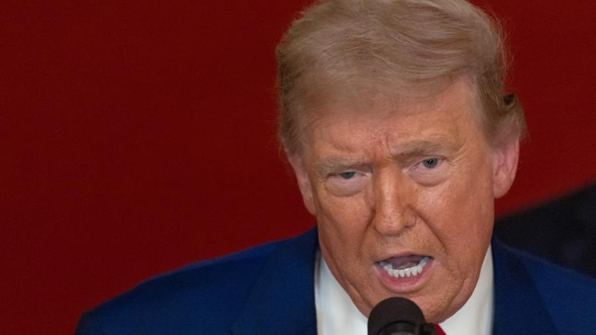 Donald Trump, durante un discurso en la Casa Blanca
