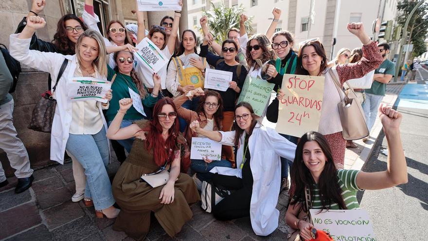 Manifestación de médicos por el Estatuto Marco
