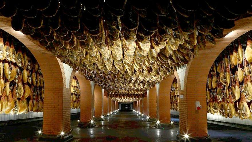 Jamón ibérico en affinage