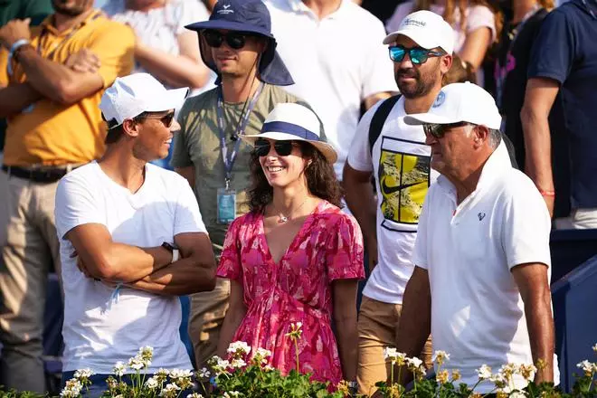 FOTOS: Rafa Nadal y Mery Perelló animan a Feliciano López en el torneo ATP Mallorca Championships de Santa Ponça