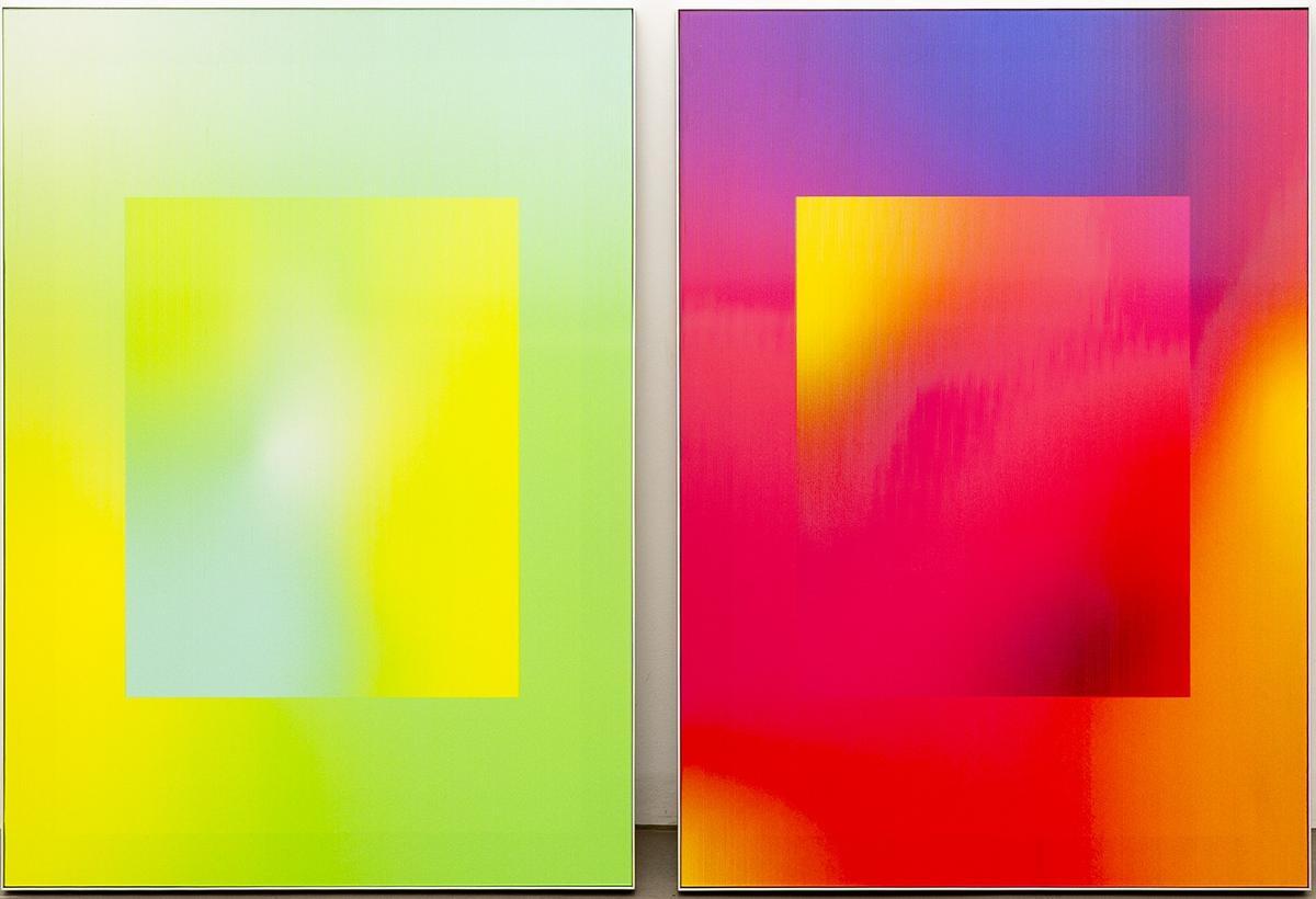 "Meta Blue &amp; Yellow &amp; Pink".