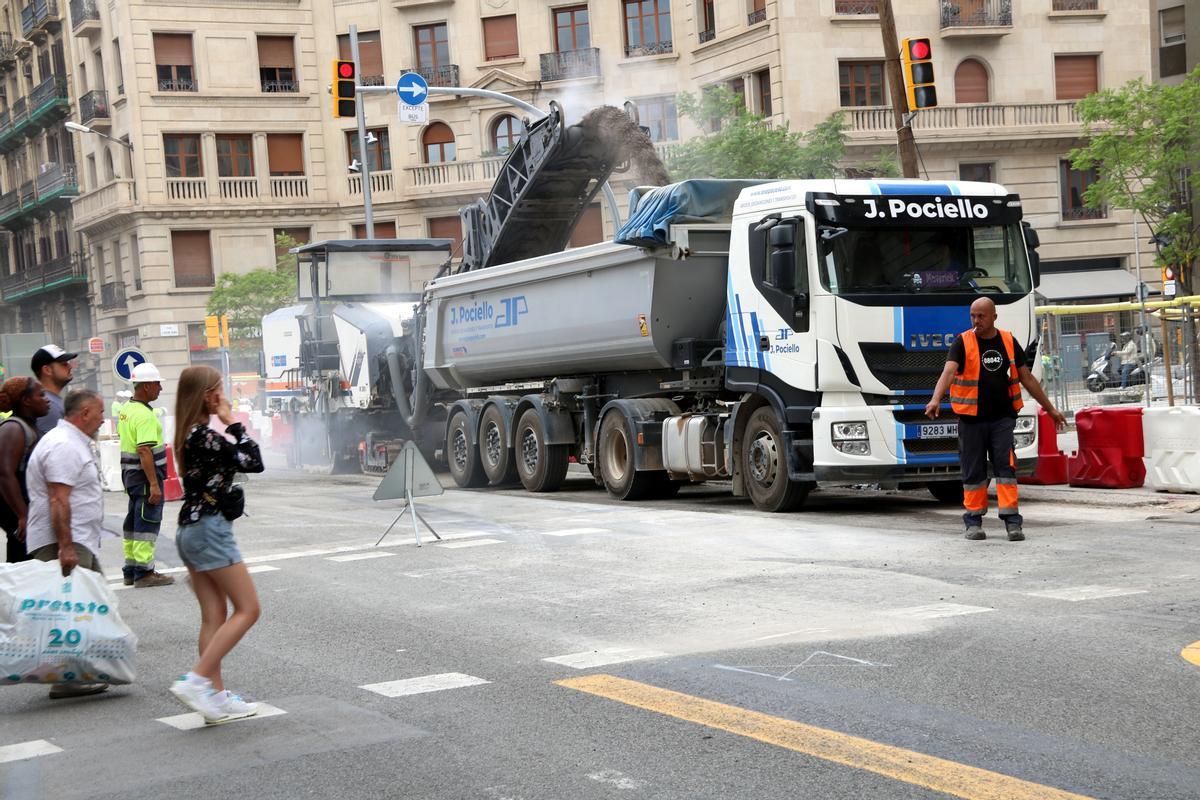 Empieza la última fase de obras en Via Laietana de Barcelona