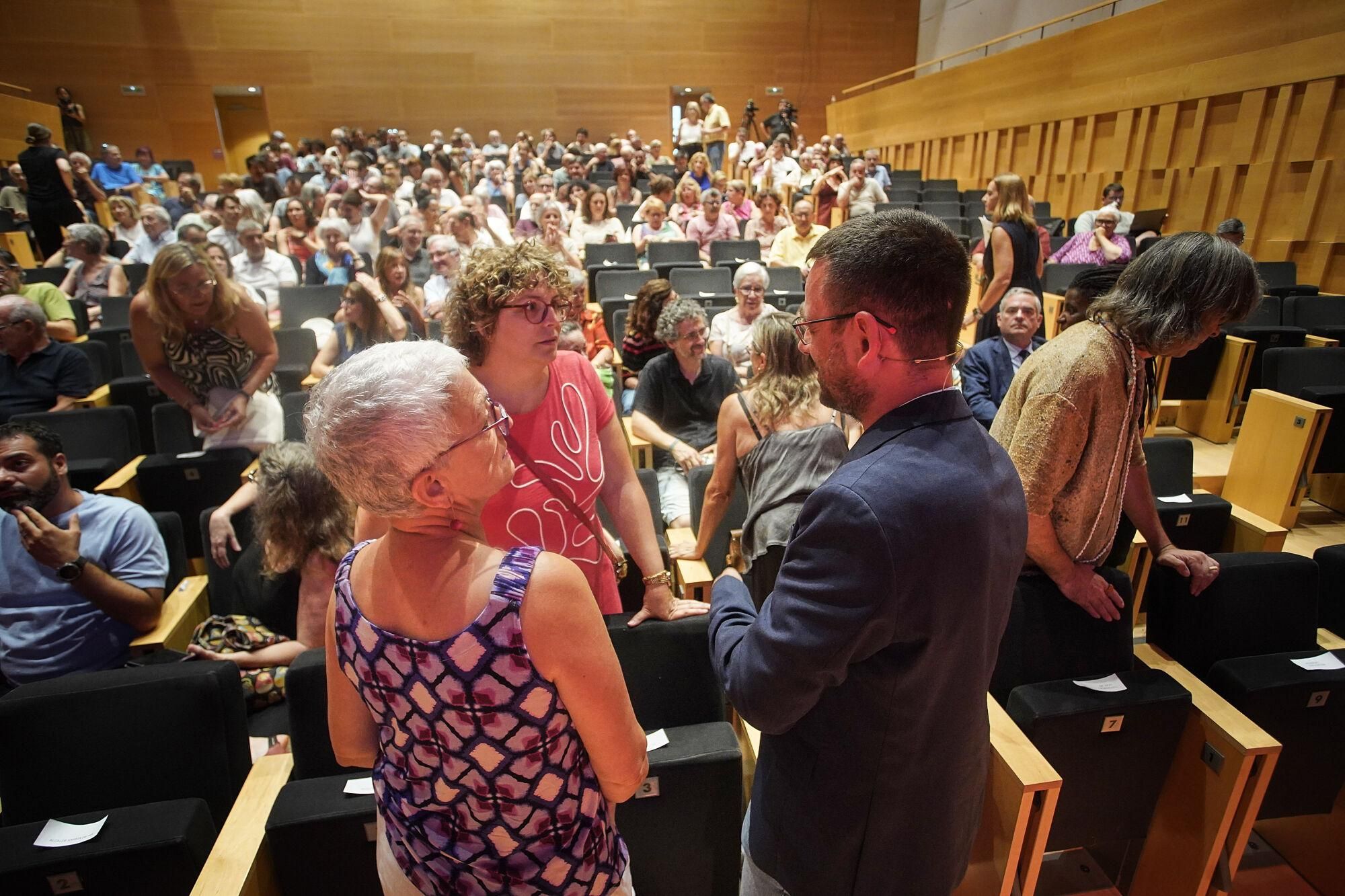 Girona Auditori alcalde de Girona, Lluc Salellas,conferència balanç meitat de mandat propostes pels pròxims dos anys