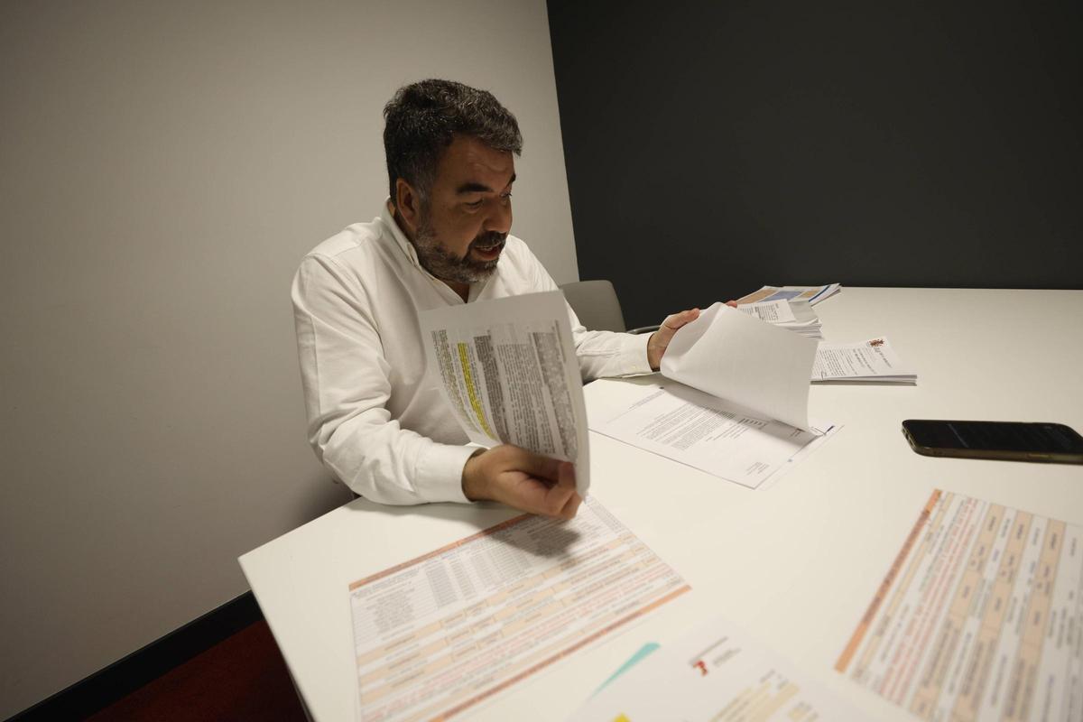 Joaquín Fernández, durante la entrevista.