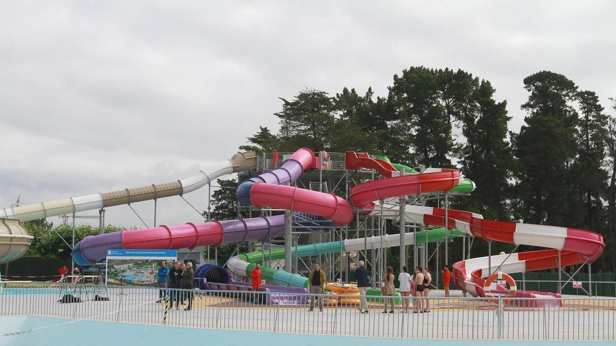 Vista del parque acuático, incluido en el Complejo Deportivo de Monterrei
