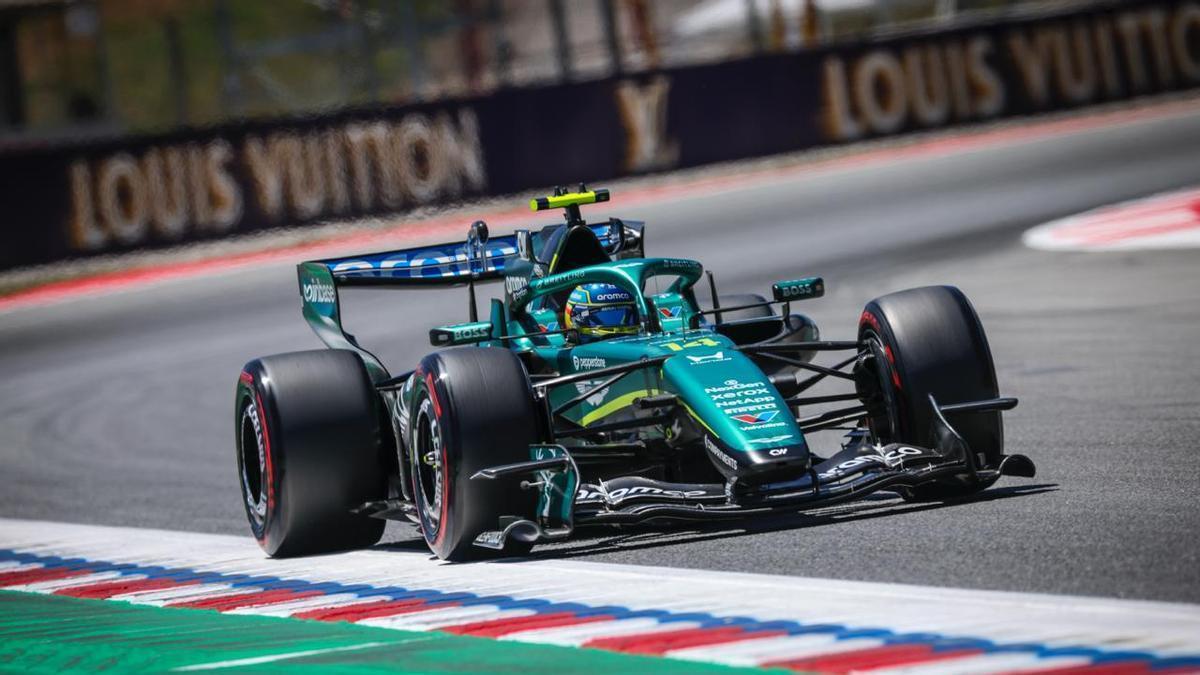 Fernando Alonso, en el Circuit de Barcelona-Catalunya