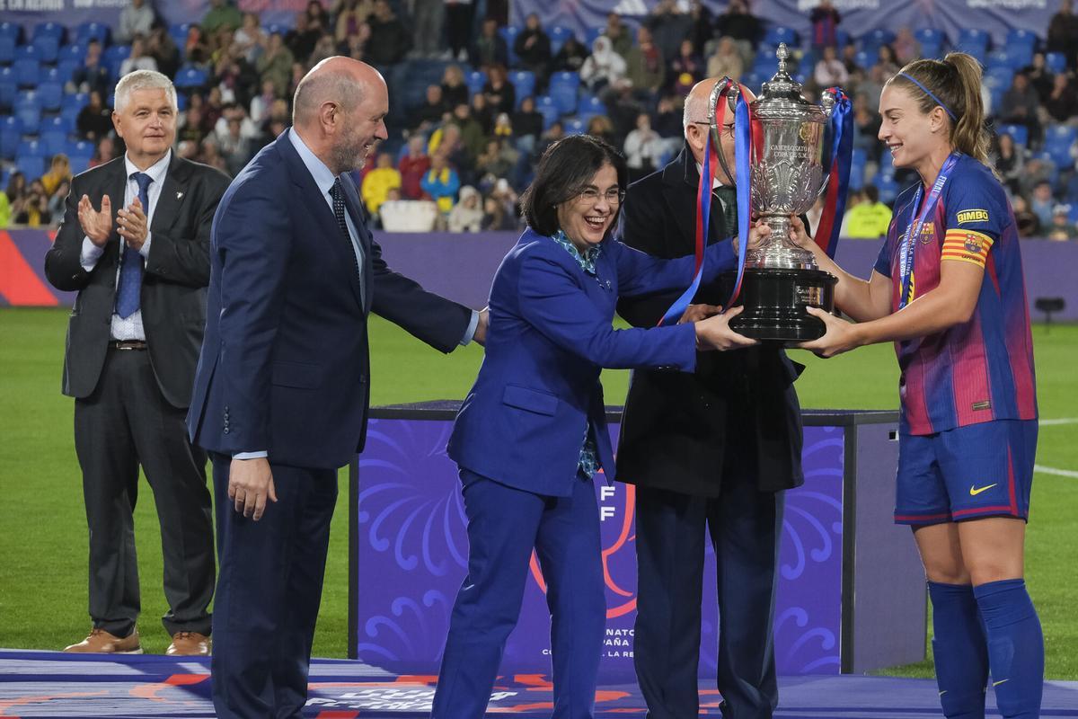 La Final de la Copa de la Reina entre el FC Barcelona y Atlético de Madrid, en el estadio de Gran Canaria