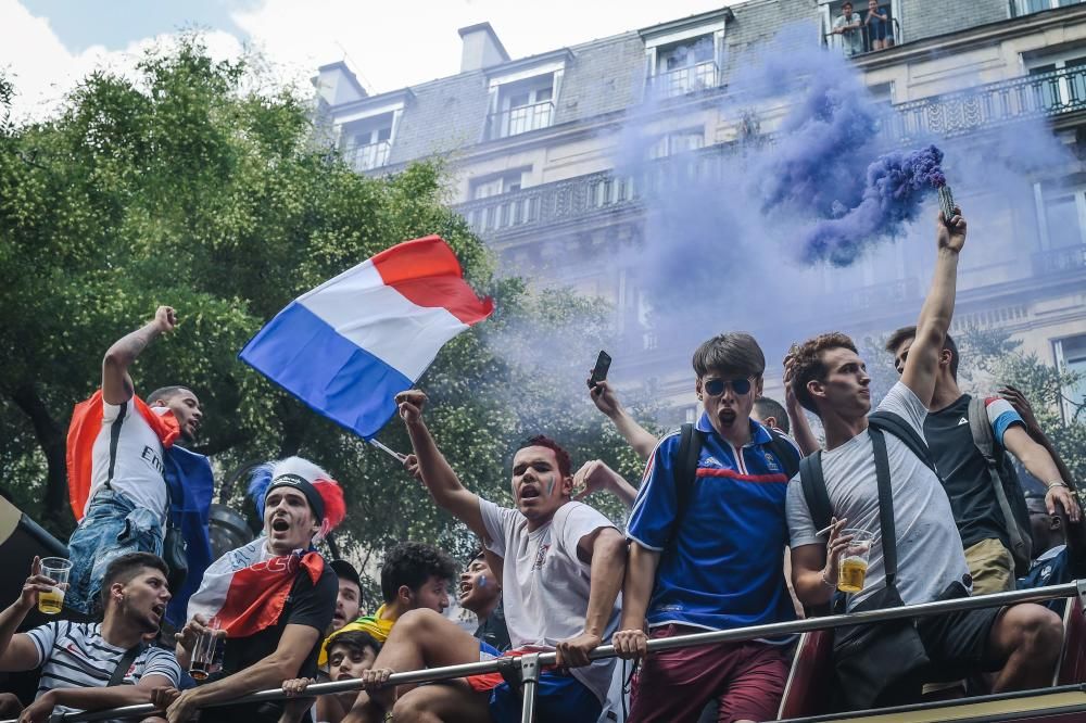 París vibra con la victoria de Francia en el Mundial