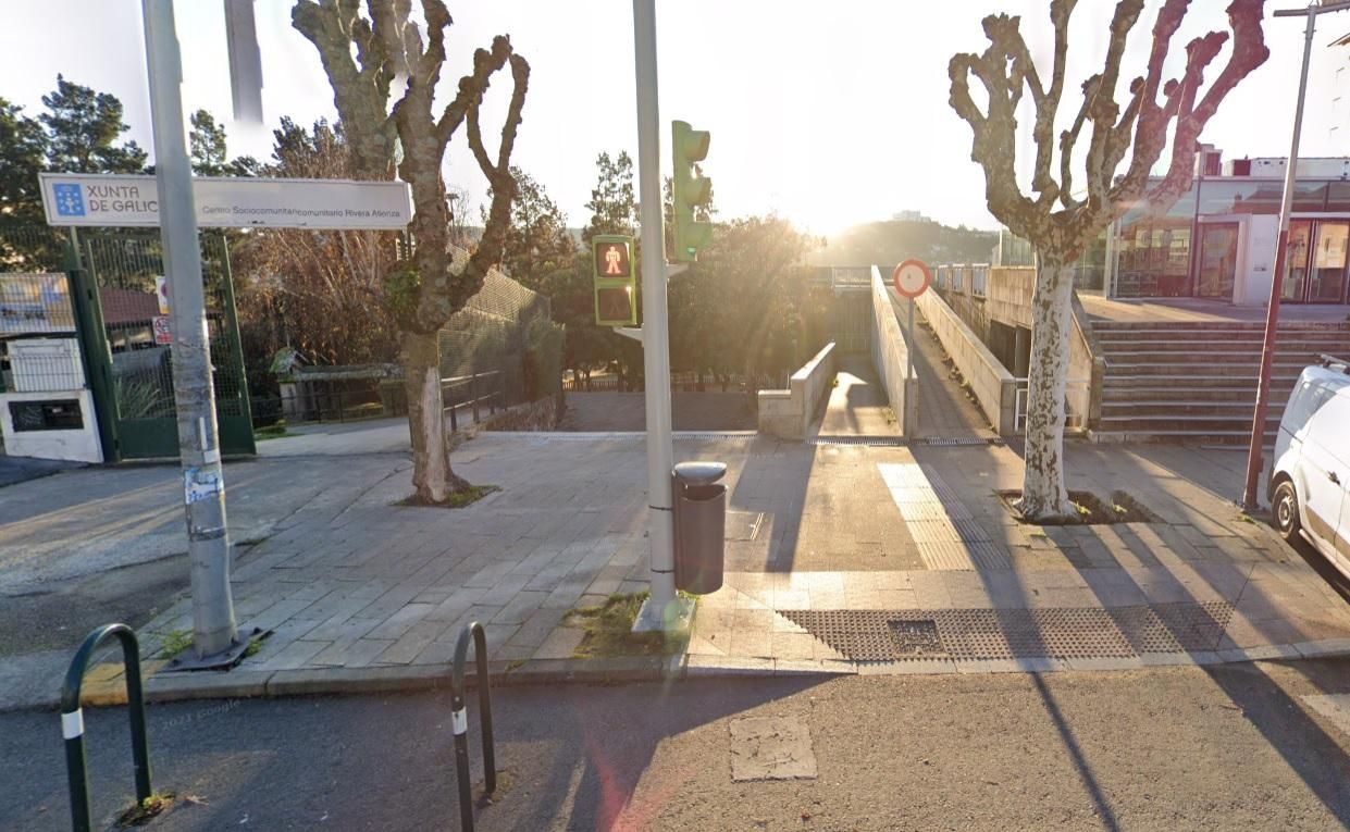 Acceso a las escaleras de Rivera Atienza.