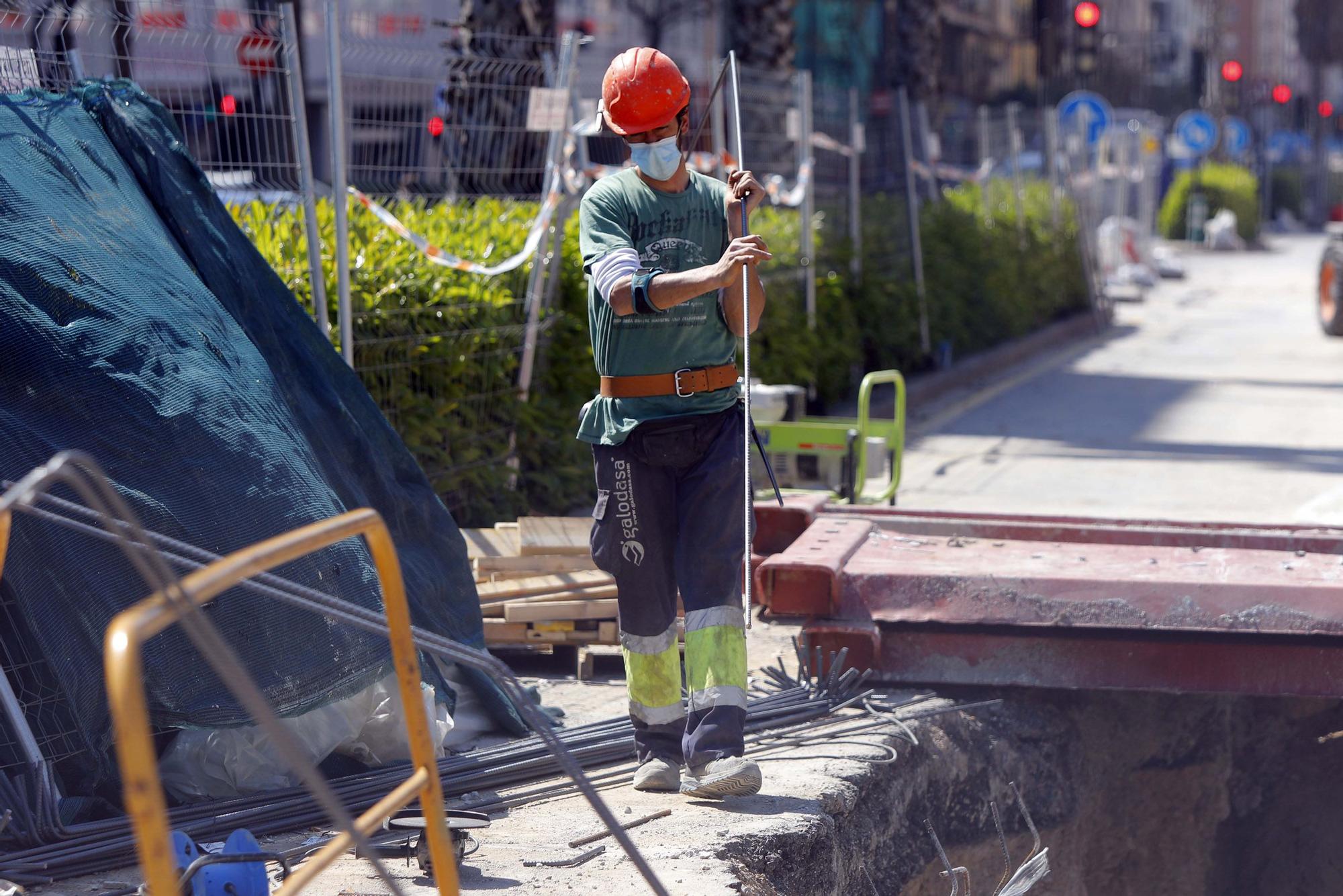 Así avanzan las obras de Peris y Valero