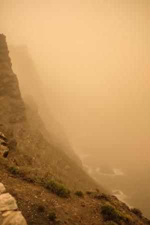 La Aldea - Agaete- Las Palmas de GC:. Incendio Tasarte y calima  | 23/02/2020 | Fotógrafo: José Carlos Guerra