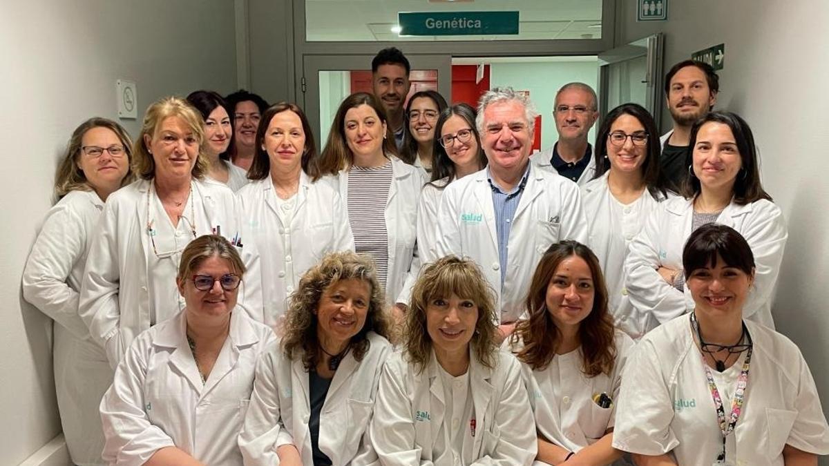 El equipo de la sección de Genética está integrado en el servicio de Bioquímica del Servet de Zaragoza.