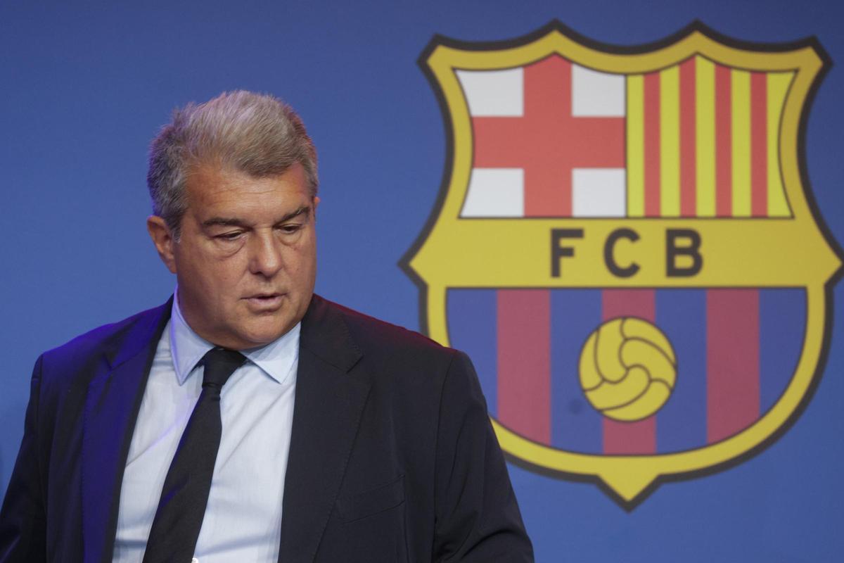 El presidente del FC Barcelona Joan Laporta informa sobre la financiación para ejecutar las obras del Espai Barça