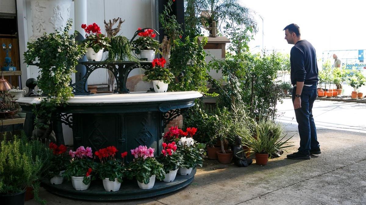 La parada de flores más antigua de la Rambla