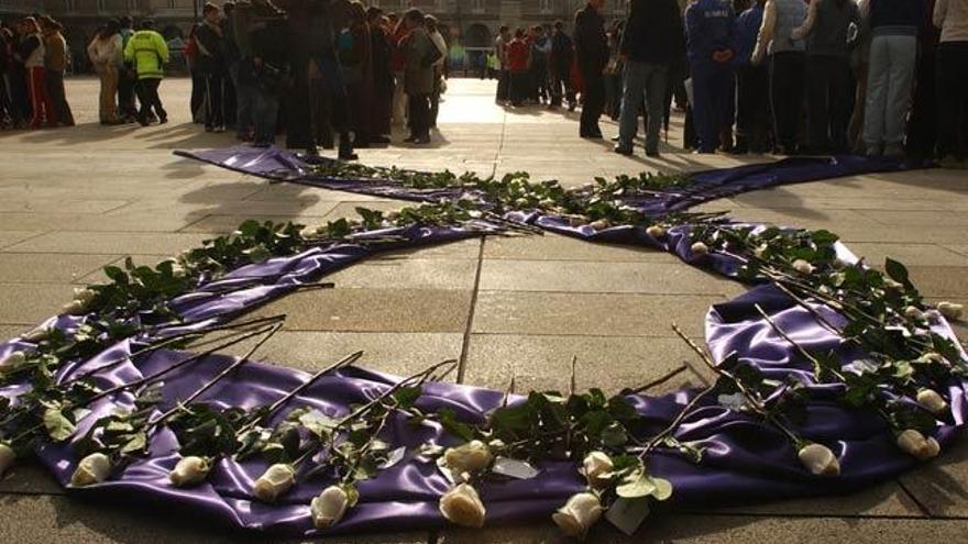 Acto contra la violencia machista en A Coruña // C.Pardellas