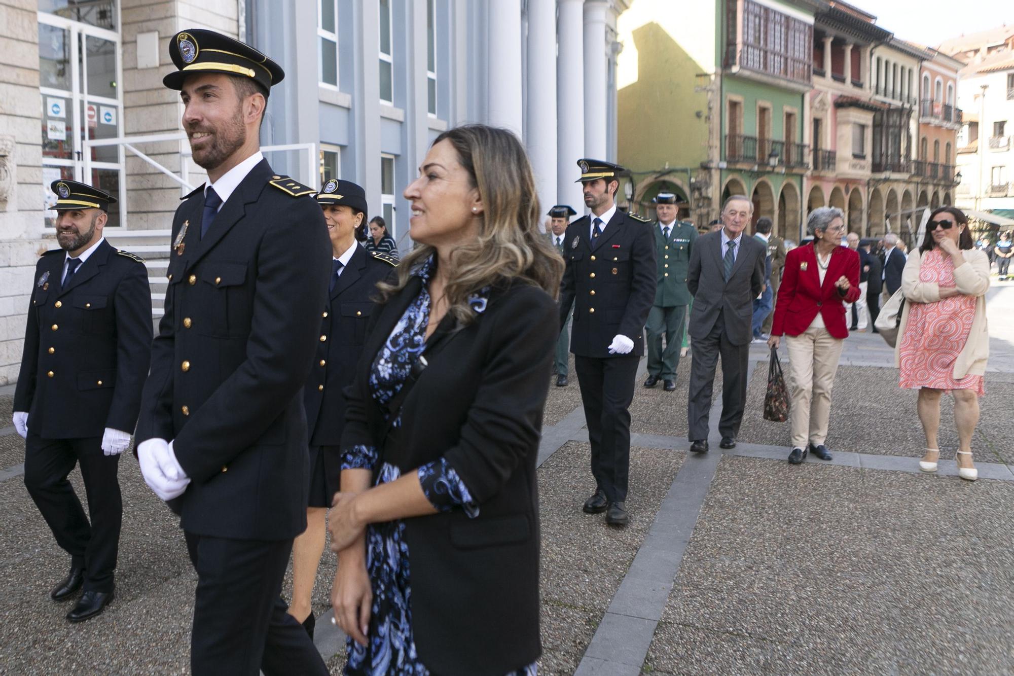 En imágenes: así celebró la Policía Nacional los Ángeles Custodios en Avilés