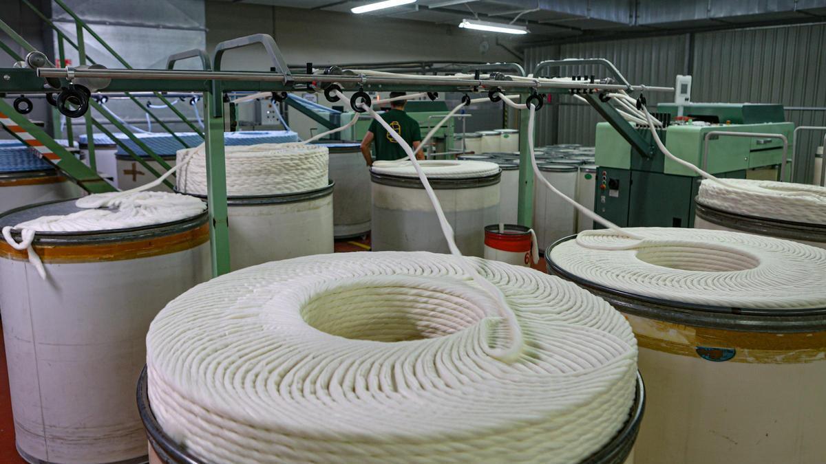 Planta de producción de una empresa textil, en una imagen de archivo.