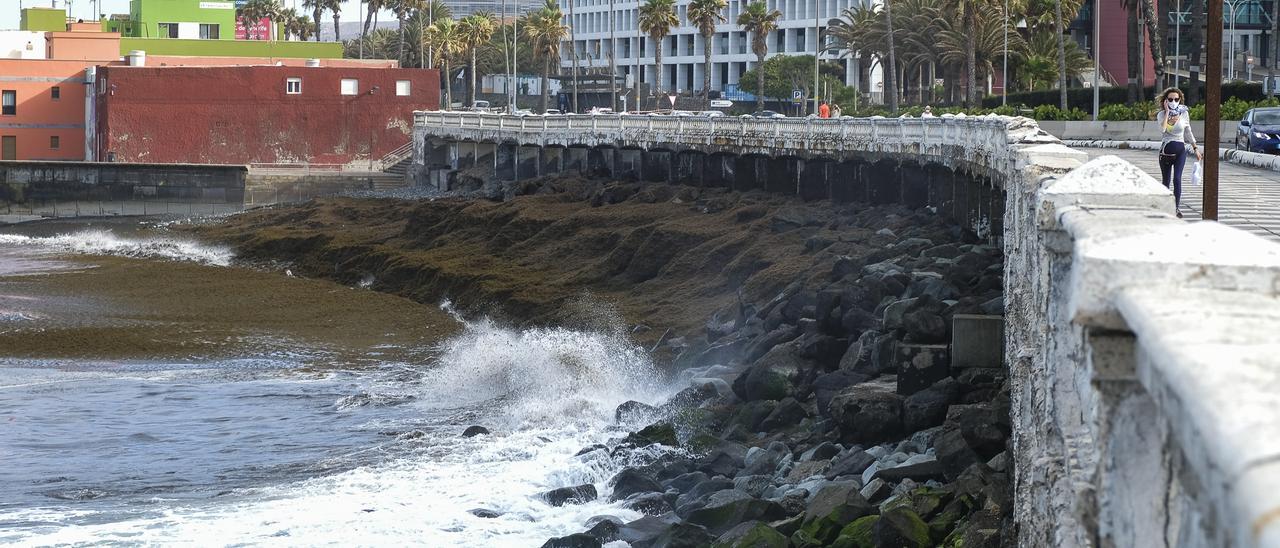 Tramo afectado de la Avenida Marítima