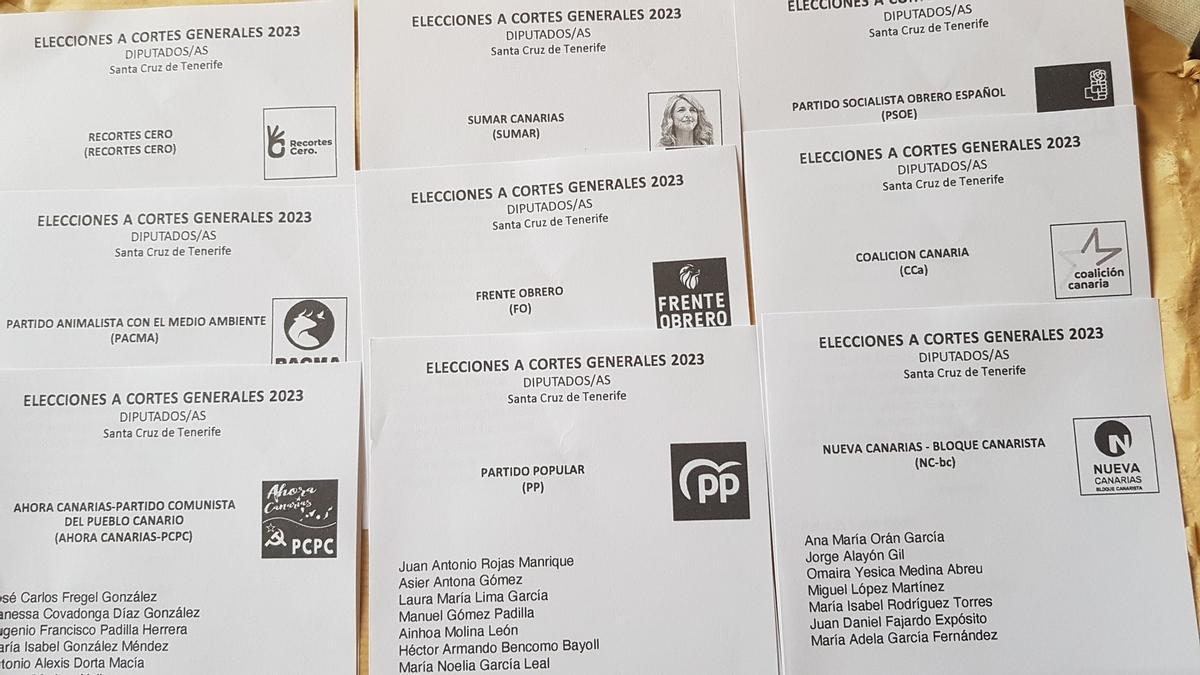 Votantes de VOX en Tenerife cuestionan la falta de papeletas aunque el partido no se presenta en la provincia.