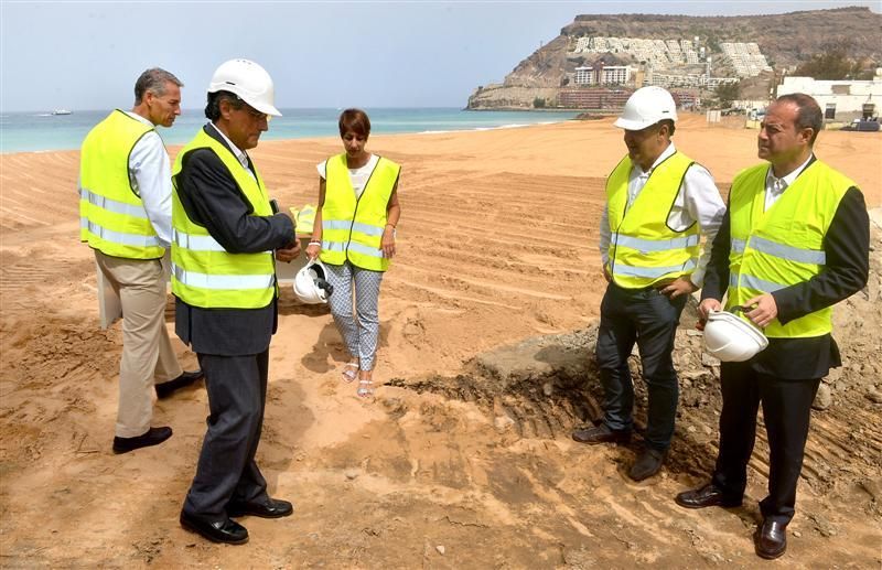 Visita de la Feht a la nueva Playa de Anfi Tauro