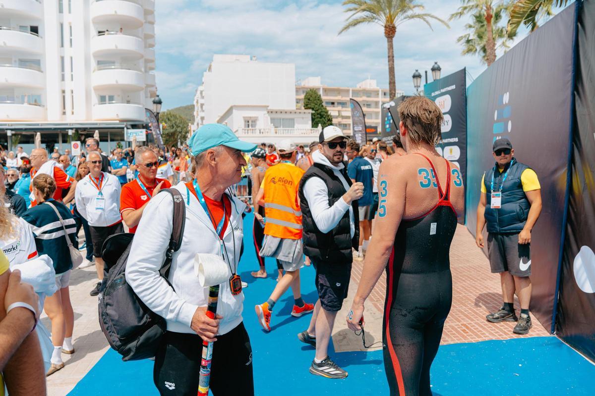 Imágenes de la Copa del Mundo de Aguas abiertas en Santa Eulària