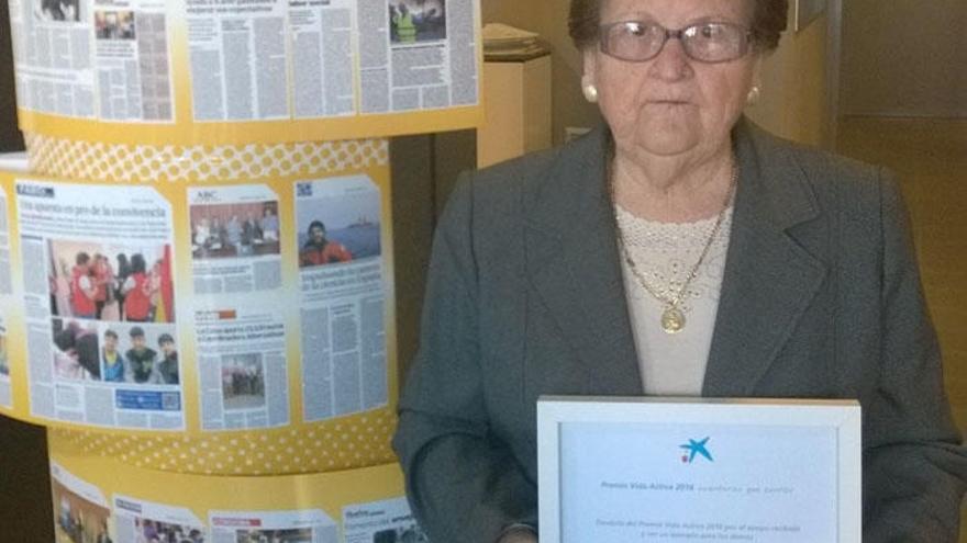 Una pensionista opta al premio CaixaBank