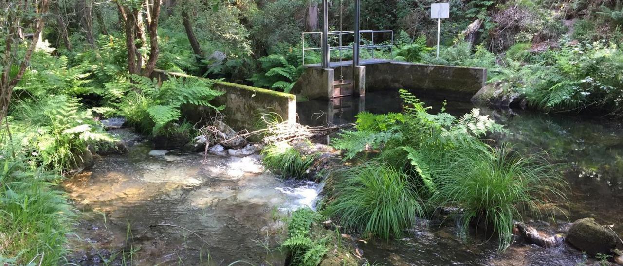 Zona de captación de agua en Miño |   // LA OPINIÓN