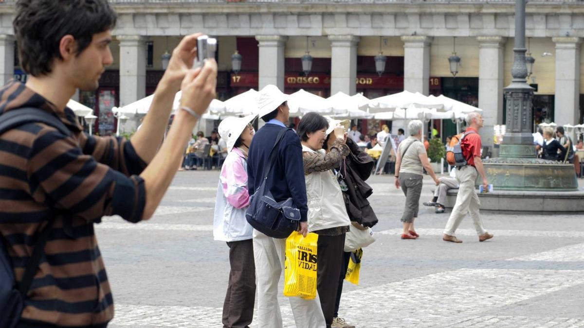 Turistas en Madrid