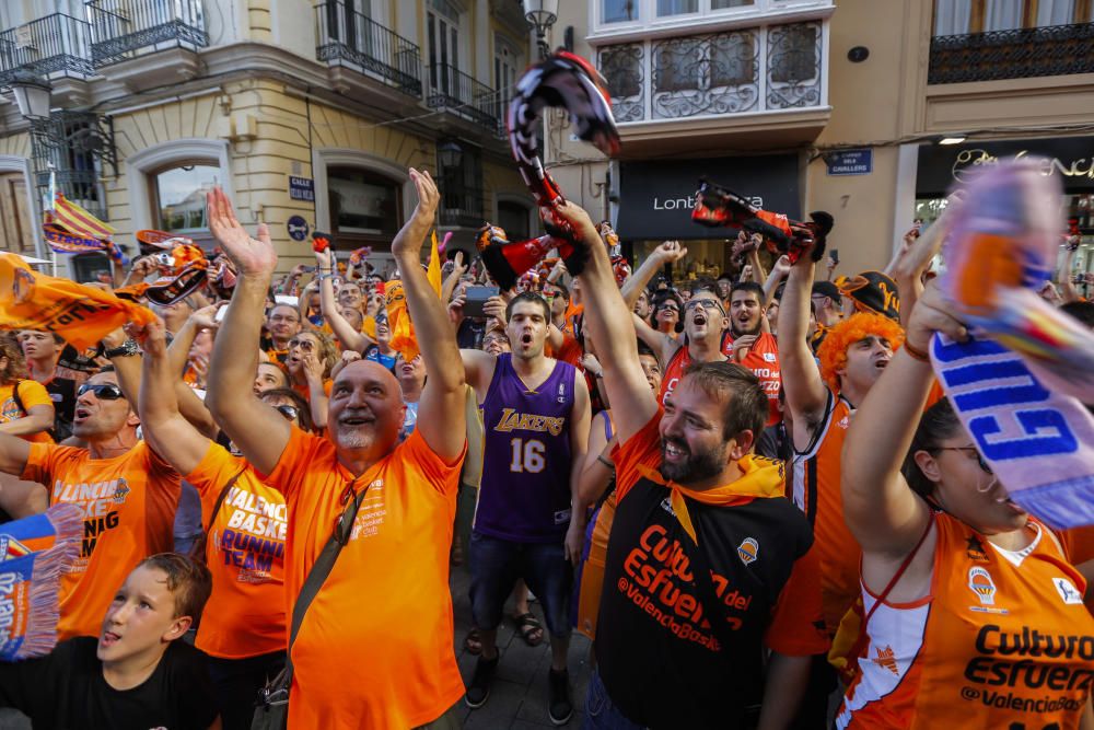 Actos de celebración del Valencia Basket