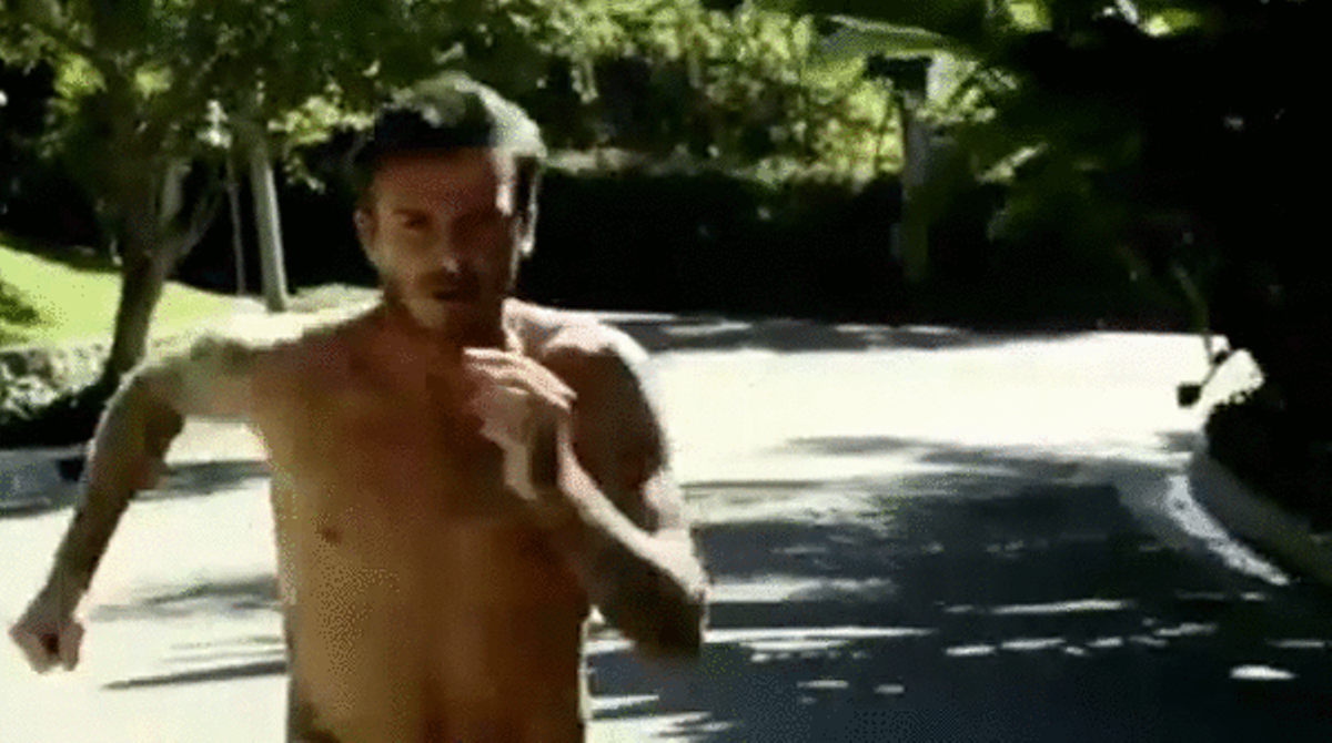 Anunci de David Beckham per a línia de roba interior.